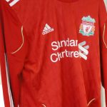 Red Liverpool FC shirt left hanging